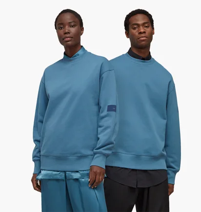 Свитшот унисекс Adidas Y-3 Organic Cotton Terry Crew Sweater Blue IB4799