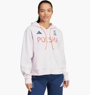 Толстовка жіноча Adidas Poland Full-Zip White JF6705