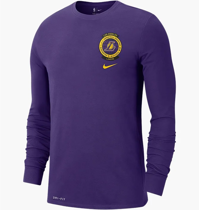 Лонгслив мужской Nike Los Angeles Lakers Crest Logo Violet CK8656-547