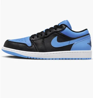 Кросівки чоловічі Air Jordan 1 Low Shoes Black/Blue 553558-041
