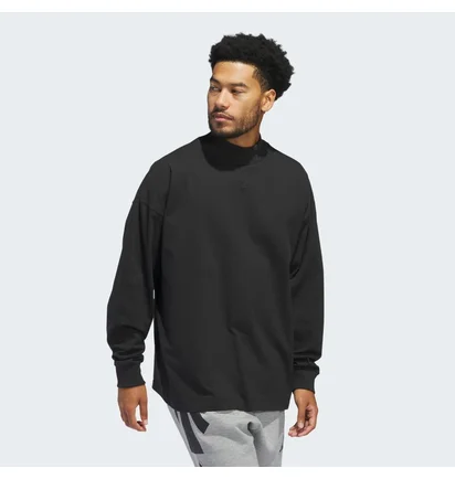 Лонгслив унисекс Adidas Basketball Long Sleeve Tee Black IZ4910
