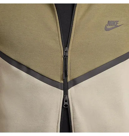 Толстовка мужская Nike Tch Flc Fz Wr Hoodie 2025 Beige/Olive HV0949-222