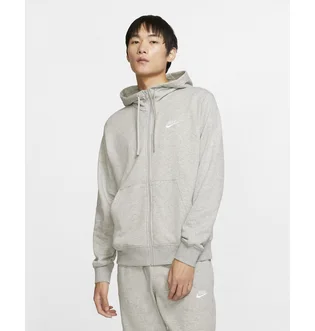 Толстовка мужская Nike M Nsw Club Hoodie Fz Ft Grey Bv2648-063