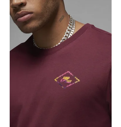 Футболка чоловіча Air Jordan Flight Mvp Barbed Wire Graphic T-Shirt Bordo Dv1443-680
