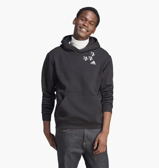 Худи мужское Adidas Scribble Fleece Black HY1287