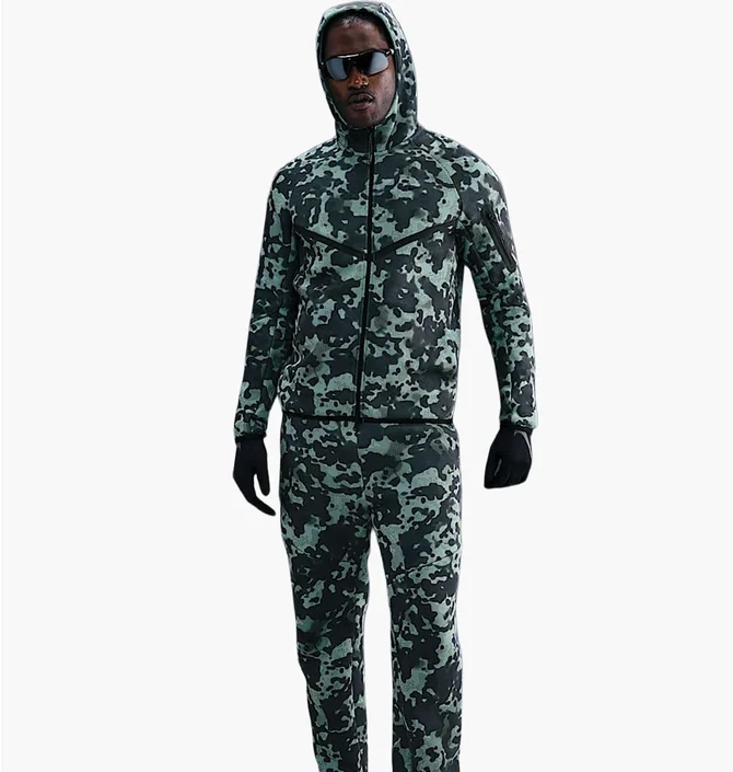 Толстовка мужская Nike Tech Fleece Turquoise/Black HV0955-017