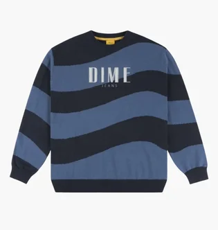 Кофта мужская Dime Wave Striped Blue/Black DIMESP4NVY