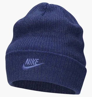 Шапка унисекс Nike Peak Beanie Sc Metallic L Blue FJ8687-455