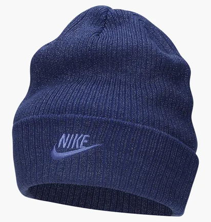 Шапка унісекс Nike Peak Beanie Sc Metallic L Blue FJ8687-455