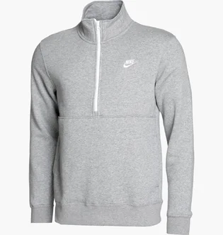 Кофта мужская Nike Club 1/2 Zip Fleece Grey FN3864-063