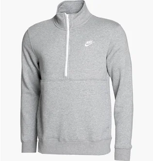Кофта мужская Nike Club 1/2 Zip Fleece Grey FN3864-063