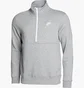 Кофта чоловіча Nike Club 1/2 Zip Fleece Grey FN3864-063