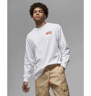 Свитшот мужской Air Jordan Flight Mvp 85 L/S Tee White Dv8428-100