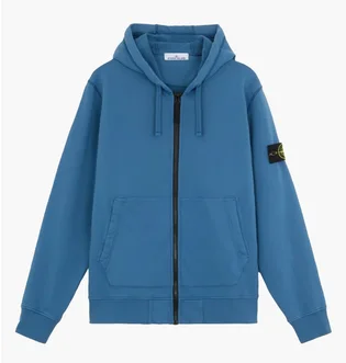 Толстовка мужская Stone Island Compass-Badge Zip-Up Blue 811564251-V0024
