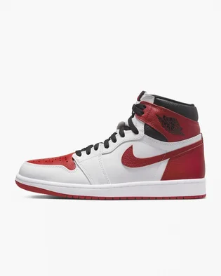 Кроссовки мужские Air Jordan 1 High Retro Heritage White/Red 555088-161