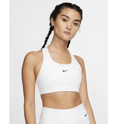 Топ женский Nike Womens Medium-Support 1-Piece Pad Sports Bra White Bv3636-100