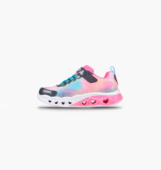 Кроссовки детские Skechers Flutter Heart Lights Pink/Multi 302315-NVMT