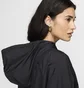 Олимпийка женская Nike Sportswear Classic Wovens Loose Uv Hooded Jacket Black FV6298-010