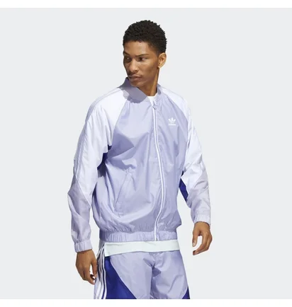 Олимпийка мужская Adidas Summer Sst Track Jacket Violet/White Hc2097
