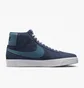 Кеды унисекс Nike Sb Zoom Blazer Mid Blue Fd0731-400