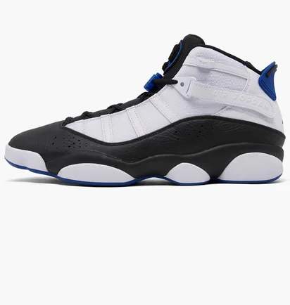 Кроссовки мужские Air Jordan 6 Rings Basketball Shoes White/Black 322992-142