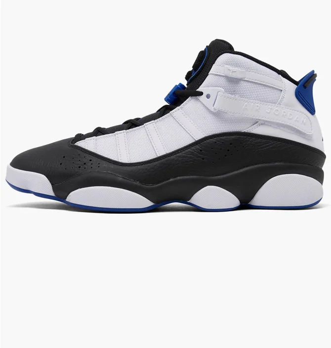 Кроссовки мужские Air Jordan 6 Rings Basketball Shoes White/Black 322992-142