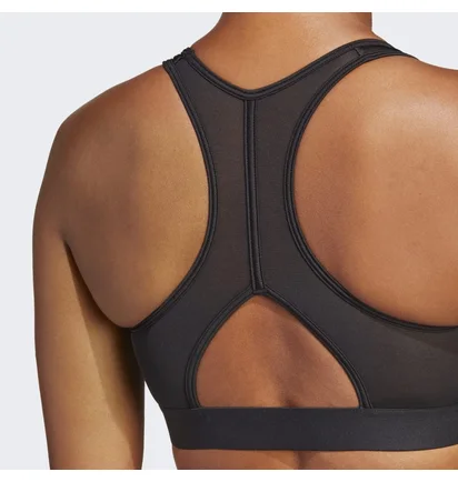 Топ женский Adidas Powerreact Training Medium-Support Bra Black HS7448