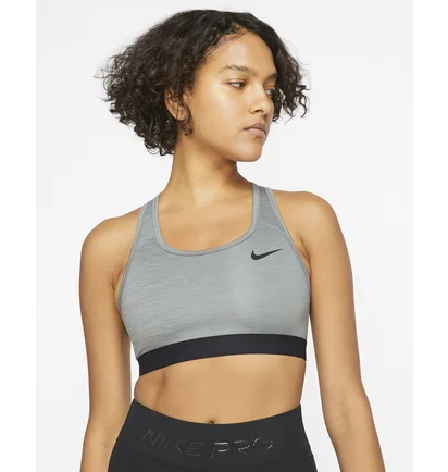 Топ женский Nike Womens Medium-Support Non-Padded Sports Bra Grey Bv3900-084