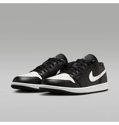Кроссовки мужские Air Jordan 1 Low Black/White 553558-043