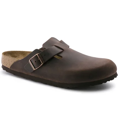 Тапочки унисекс BIRKENSTOCK Boston Soft Footbed Clog Brown 159711