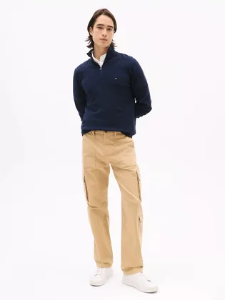 Кофта мужская Tommy Hilfiger Classic Quarter-Zip Sweater Blue 78J9329-410-FAP
