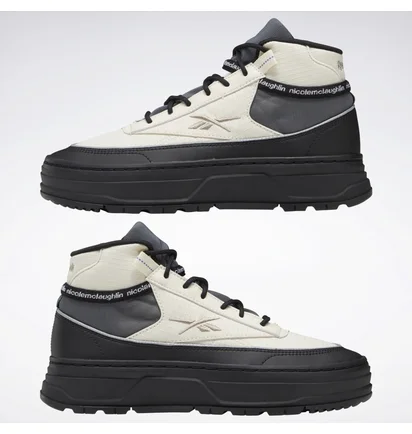 Кроссовки мужские Reebok X Nicole Mclaughlin Club C Geo Mid Beige/Black Hp9260