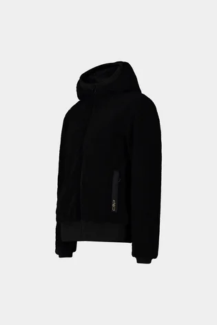 Куртка жіноча CMP Jacket Fix Hood Teddy Fur Black 34K2906-U901