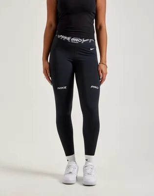 Легінси жіночі Nike Pro Mid-Rise Graphic Leggings Black FV7397-010