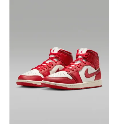 Кросівки жіночі Air Jordan 1 Mid Se Red/White HJ9337-106