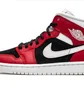 Кроссовки женские Air Jordan Wmns 1 Mid Red/Black BQ6472-601