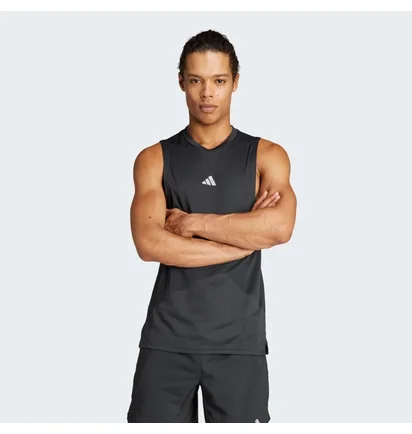 Майка мужская Adidas Designed For Training Workout Heat.Rdy Tank Black IS3708