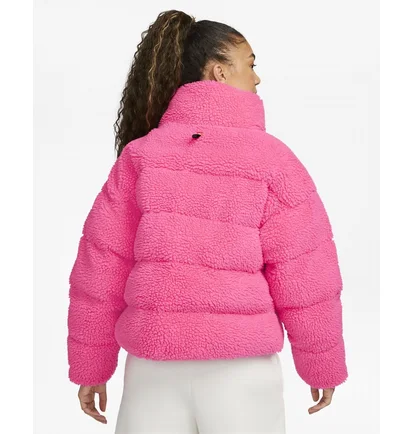 Куртка жіноча Nike Sportswear Therma-Fit City Series Sherpa Down Puffer Jacket Pink Dq6869-639