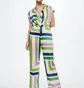 Комбінезон жіночий Mango Cris Striped Satin Multi 37042884