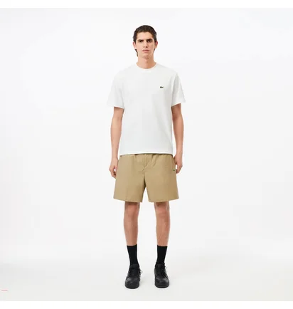 Шорты мужские Lacoste Relaxed Fit Cotton Shorts Beige GH7220-51-CB8