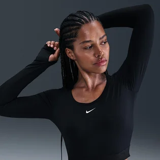 Лонгслив женский Nike Pro Dri-Fit Shine Black HV9992-010