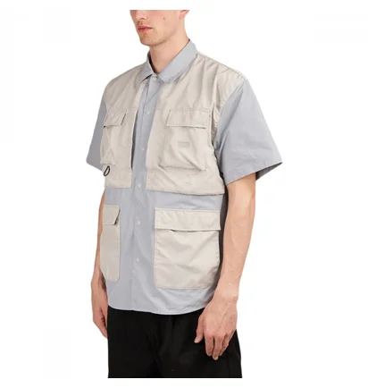 Рубашка унисекс Liberaiders Lr Utility S/S Shirt Grey 712032201