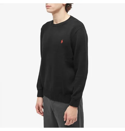 Світшот чоловічий Polo Ralph Lauren Cotton Shaker Crew Knit Black 710810846020