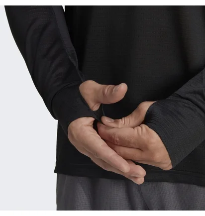 Лонгслив мужской Adidas Own The Run Long Sleeve Tee Black Hm8436