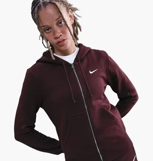 Толстовка жіноча Nike Nsw Phnx Flc Std Fz Hdy Bordo HJ0995-652