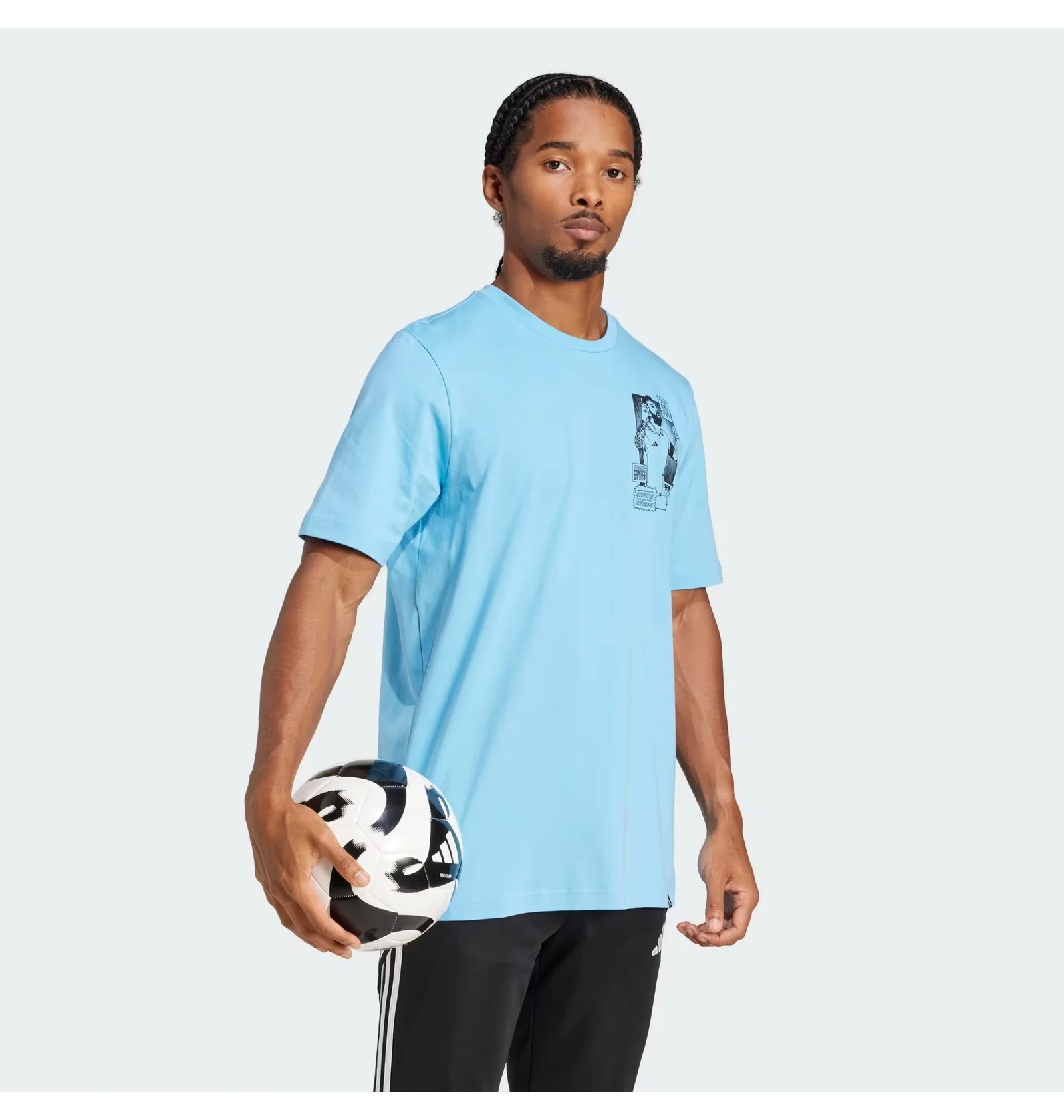ᐉ Футболка мужская Adidas Messi Icon Graphic Blue JJ1415 - купить