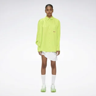 Рубашка унисекс Reebok Pyer Moss Draped Button-Down Shirt Green He8137