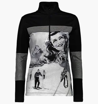 Кофта женская Cmp Sweat Black/White 30L0396-22Yf