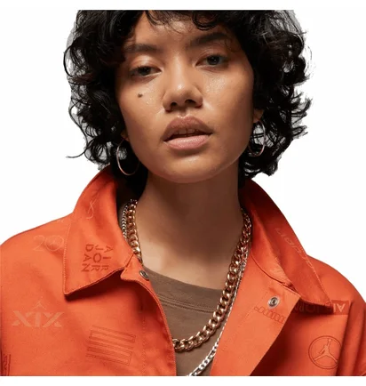 Рубашка женская Air Jordan Trucker Jacket Orange DX0384-812