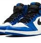Кросівки чоловічі Air Jordan 1 Retro High Og White/Blue 555088-403